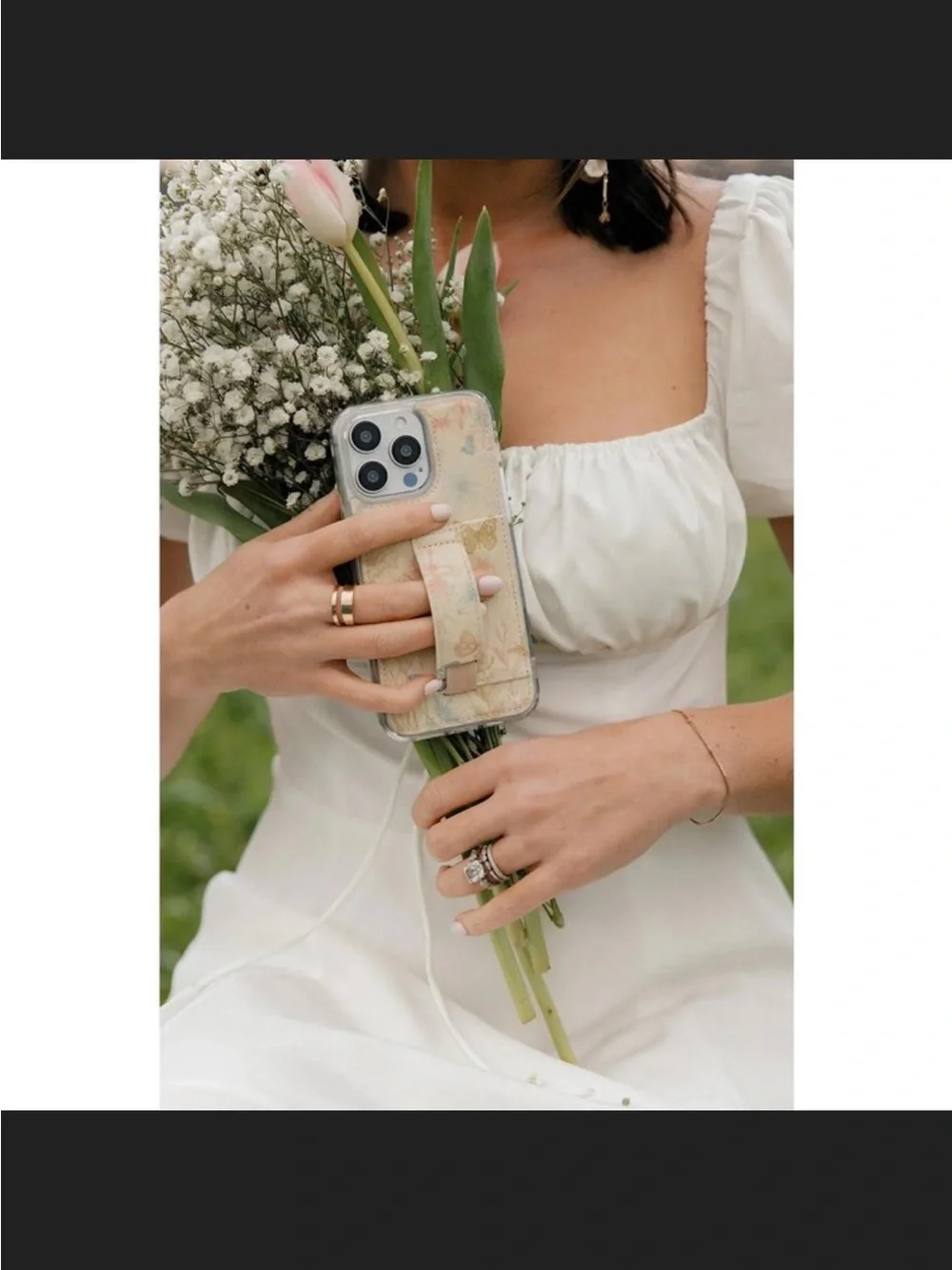 Wallis Floral Butterfly Card Slot Phone Case in Cream, Gold, Pink, Blue